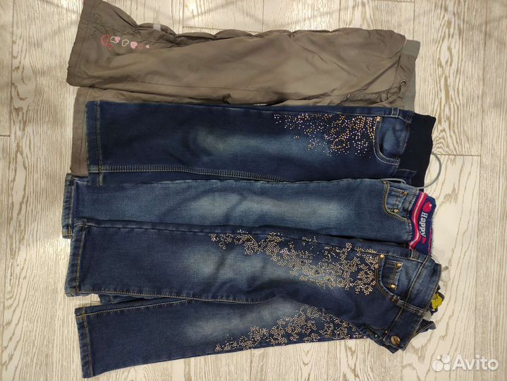 Джинсы зимние