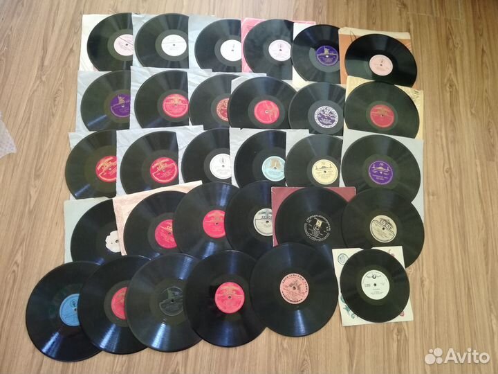 Патефонные пластиноки на 78об 1930-50 годов