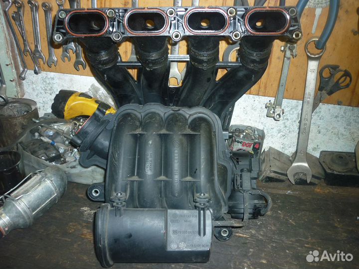 Впускной коллектор на ауди а4 б6 б7 2,0л