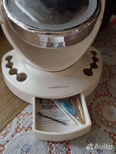 Зеркало с подсветкой и увеличением, + ящик