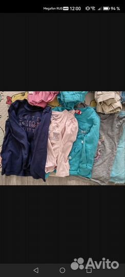Пакет вещей на девочку 74 80