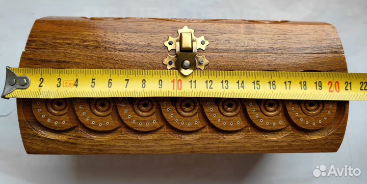 Шкатулка деревянная резная СССР Гуцульская резьба