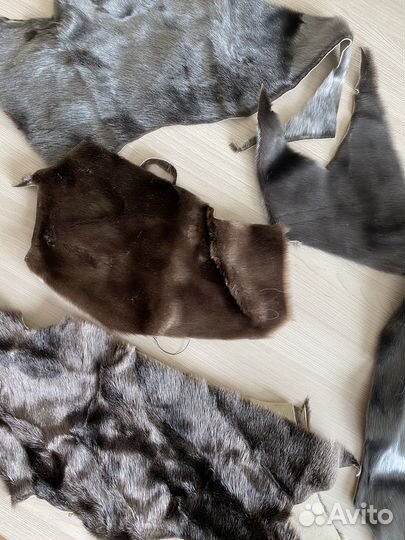 Обрезки мех куски натуральная нерпа