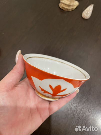Пиала 2шт советская. Ташкентский фарфор