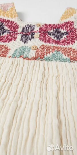 Новое платье из рельефной ткани Zara kids, 104