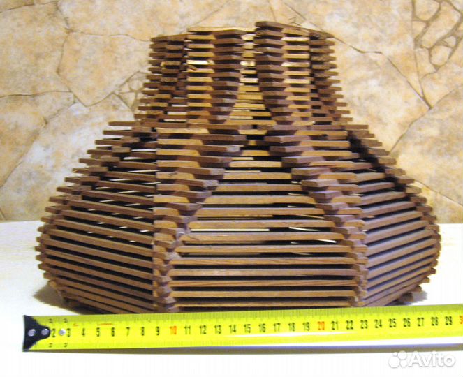 Абажур деревянный