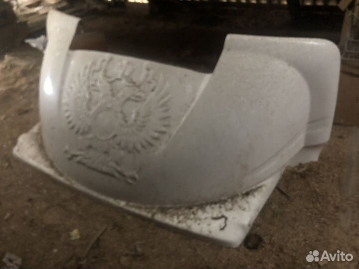 Спойлер на крышу газель