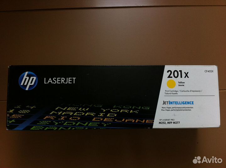 Картридж hp 201x yellow