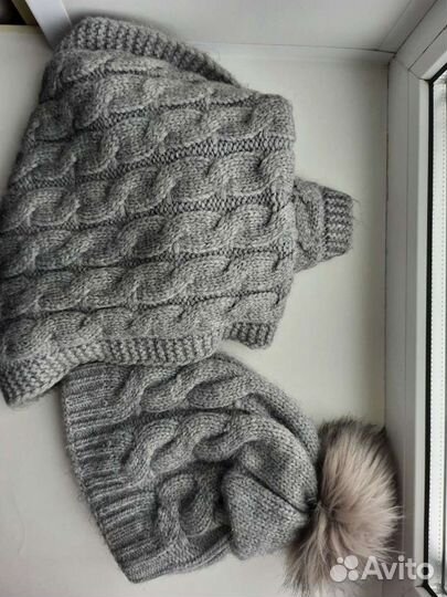 Набор шапка шарф женский