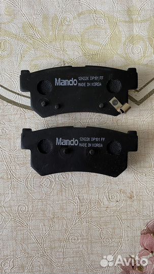 Тормозные задние колодки на ssangyoug NEW musso