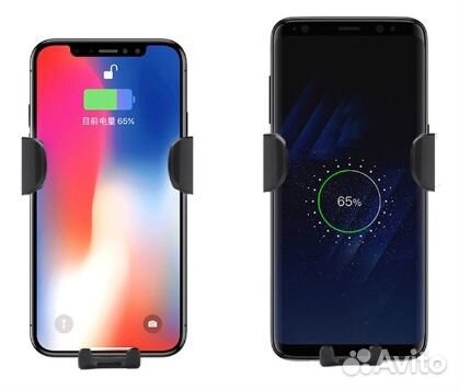 Держатель для телефона с беспроводной зарядкой