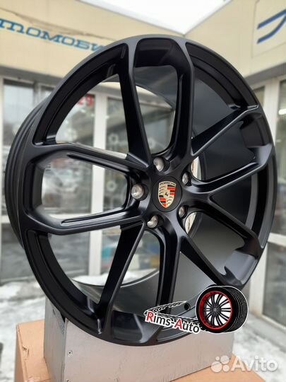 Диски на porsche cayenne r22 5x130 чёрный матовый