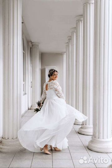 Свадебное платье большого размера
