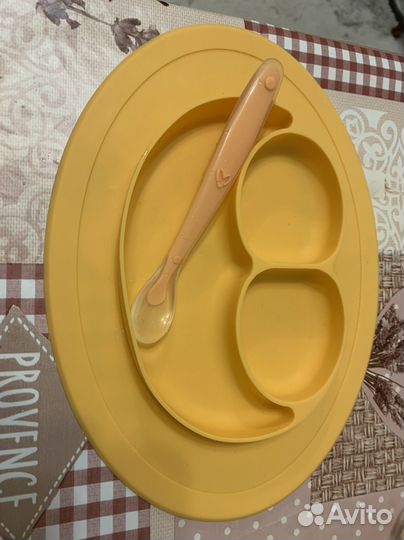 Силиконовая тарелка детская