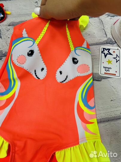 Купальник с единорогом,новый, 86-122см
