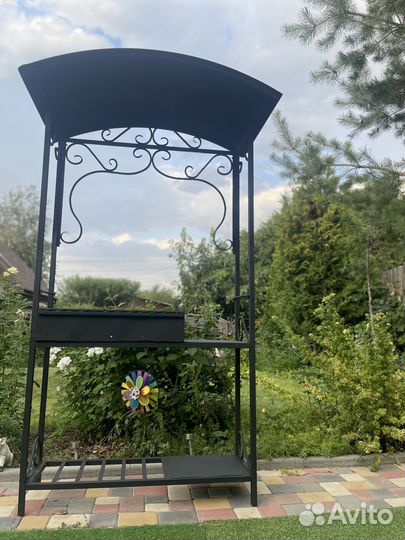 Мангал с крышей