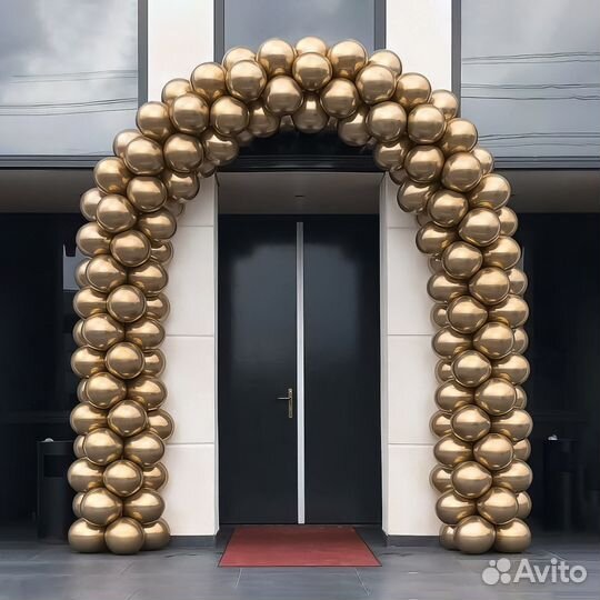 Оформление гирляндой из воздушных шаров