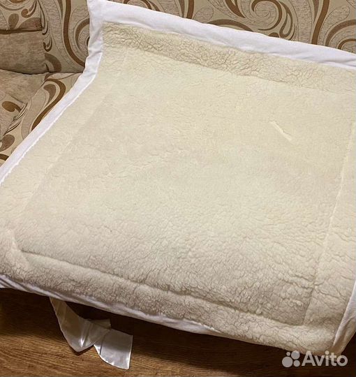 Тёплое одеяло на овчине для новорожденного