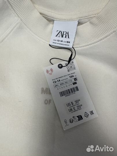 Костюм zara для девочки размер 164 не подошел