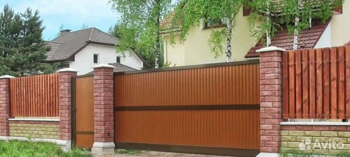 Откатные ворота Алютех