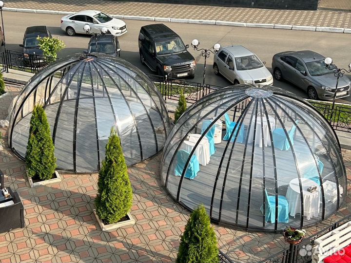 Глэмпинг / Купольная беседка / Купол для бассейна