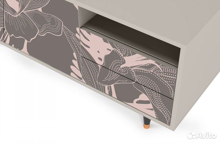 Тв-тумба T7 - Сатин - Issabelline Flower