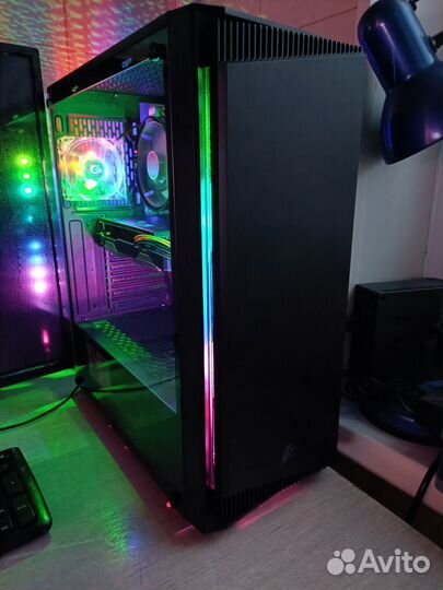 Игровой Комп i3 9100 RX580/8Gb+DDR4+SSD +HDD+Моник