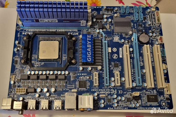 Комплект Phenom 1055T + Gigabyte GA-870A-USB3 +8Gb