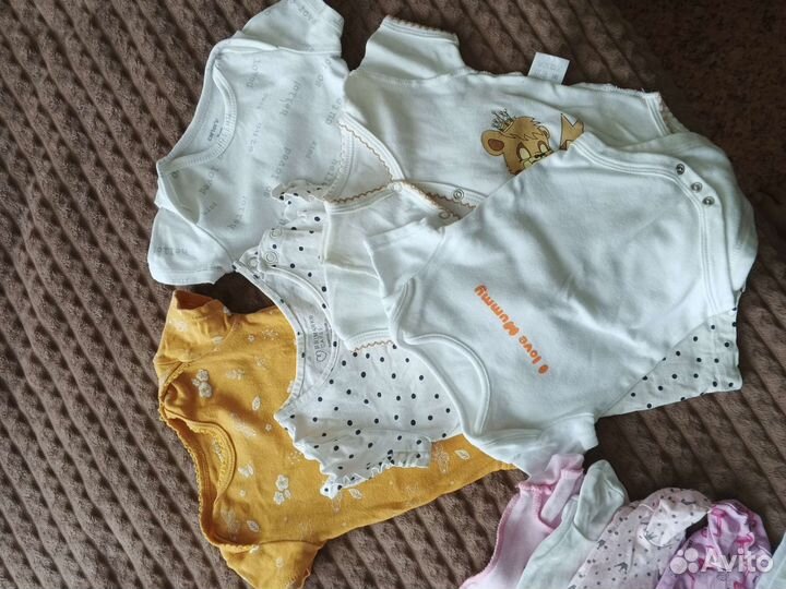 Вещи пакетом для девочки от 0-3 месяцев