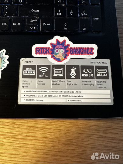 Acer Aspire 7 А715-72G-75AL