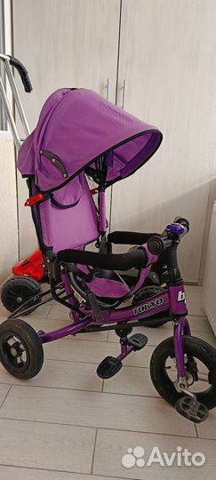 Детский велосипед с родительской ручкой