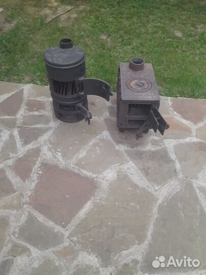 Печь буржуйка чугунная разборная СССР