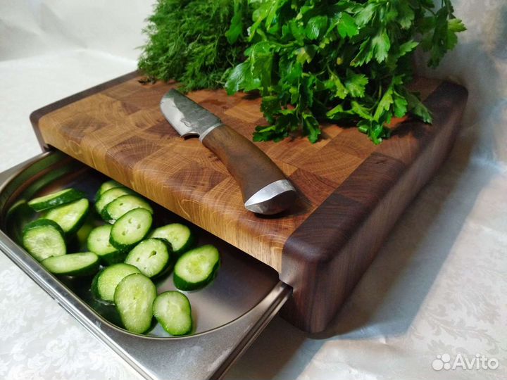 Доска разделочная торцевая с гастроемкостью