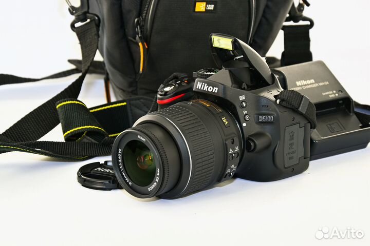 Nikon D5100 16.2MP зеркалка Kit AF-S VR 18-55 как