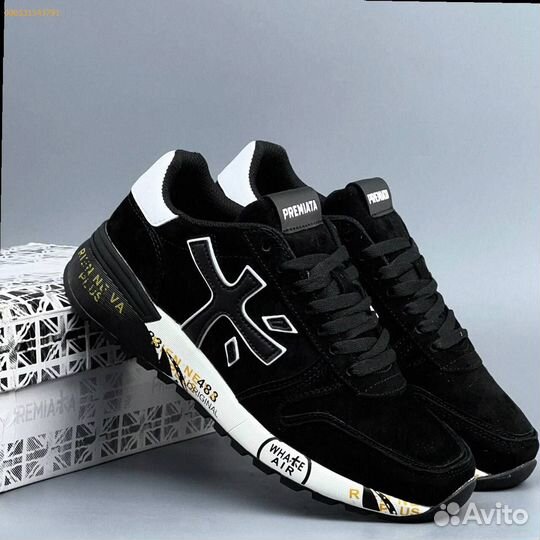 Кроссовки Premiata Black 41 - 45 (Арт.63366)