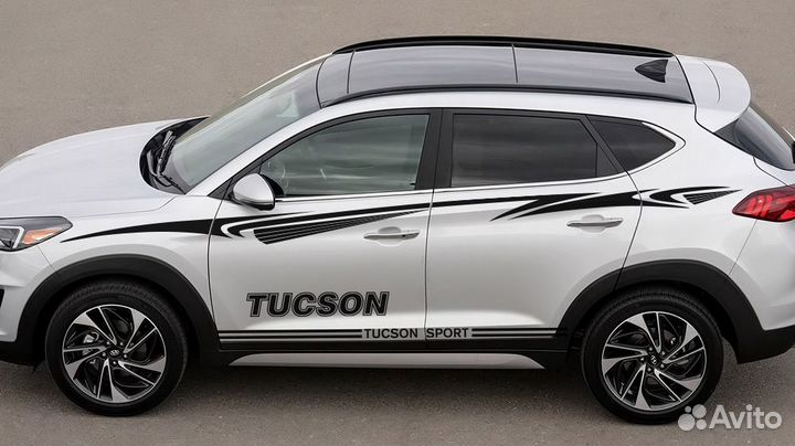 Наклейка (карбон) на автомобиль Hyundai tucson