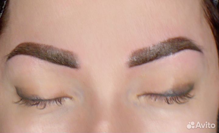 Перманентный макияж бровей губ и век татуаж