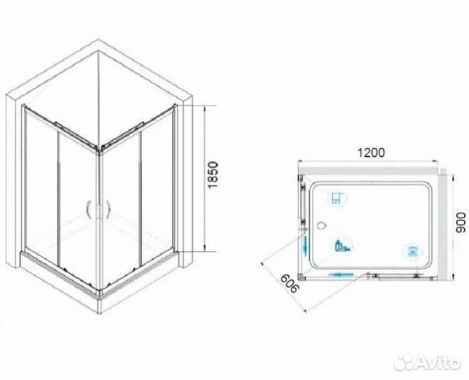 Душевой уголок RGW Passage PA-146B 120x90