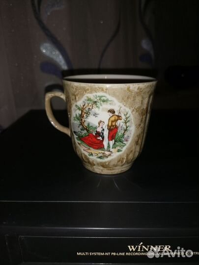 Кружка и молочник фарфоровый Сумского завода