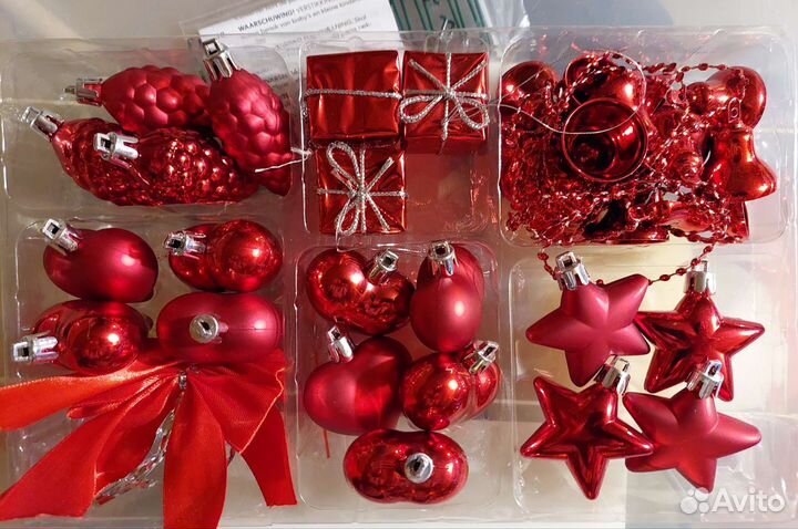 Набор новогодних игрушек IKEA б/у