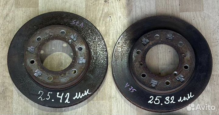 Передние тормозные диски Mitsubishi Pajero 3