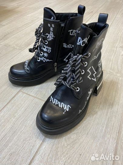 Ботинки демисезонные для девочки 36-37 размер