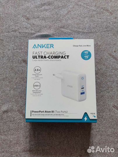Сетевое зу Anker PowerPort Atom III 60Вт