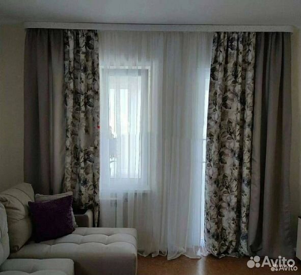 Комплект готовых штор