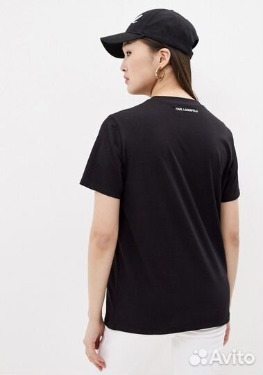 Новая Karl Lagerfeld футболка р.L черная оригинал