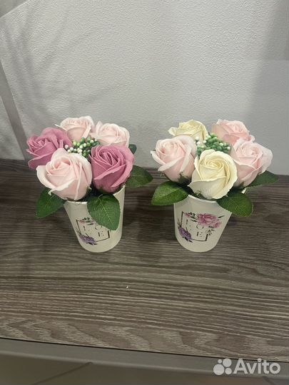 Букет из мыльных цветов