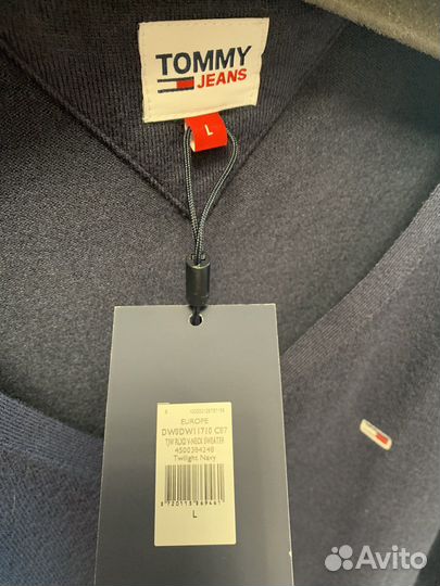 Пуловер tommy hilfiger L строго оригинал В профиле