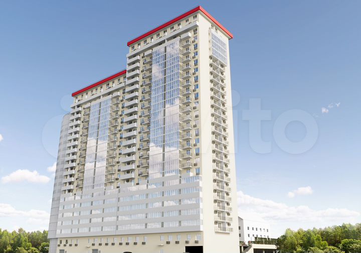 2-к. квартира, 71,4 м², 2/26 эт.