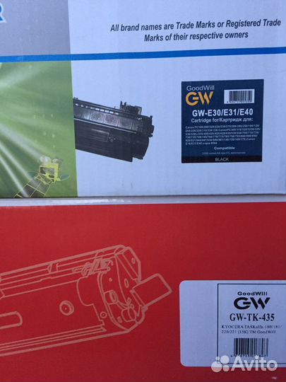 Картриджи Canon E 30, goodwill GW TK 435, TK 170
