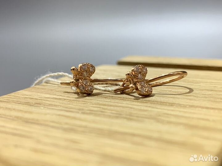 Серьги 585 пробы, р.0